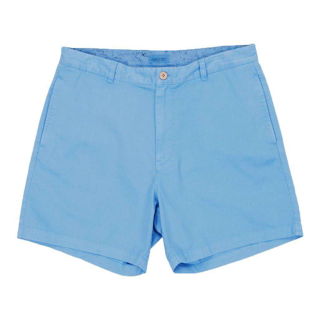 6" SEAWASH™ Charleston Short in Light Blue by Southern Marsh - Country Club Prep