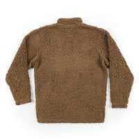 Appalachian Pile Pullover 1/4 Zip in Brown by Southern Marsh - Country Club Prep