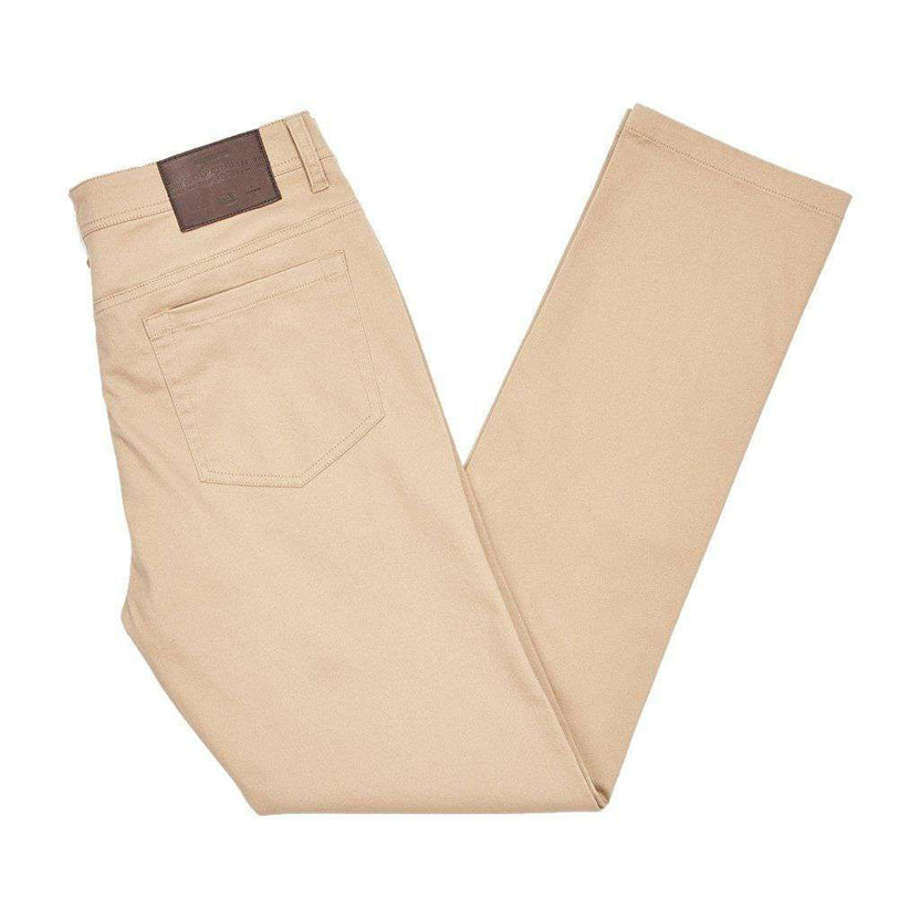 Southern Marsh Brazos Stretch Twill Pant in Khaki Country Club Prep