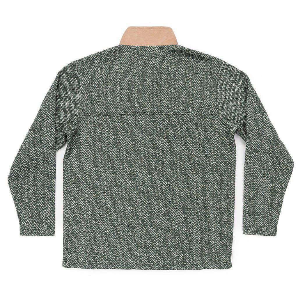 Cascade Herringbone Pullover in Dark Green by Southern Marsh - Country Club Prep