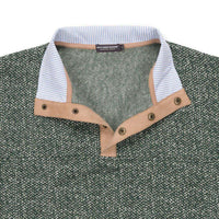 Cascade Herringbone Pullover in Dark Green by Southern Marsh - Country Club Prep
