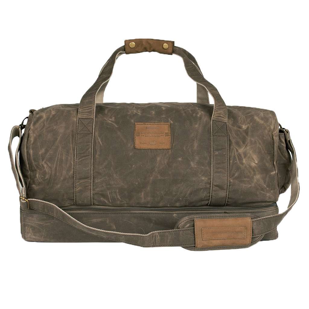 Dewberry Duffel Bag in Dark Brown by Southern Marsh - Country Club Prep