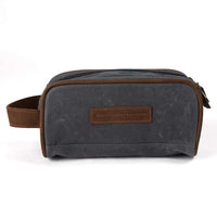 Dewberry Waxed Travel Kit in Navy by Southern Marsh - Country Club Prep