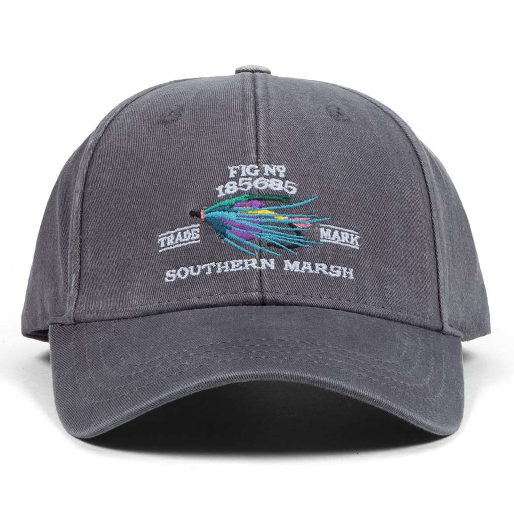 Gunnison Embroidered Hat in Washed Slate by Southern Marsh - Country Club Prep