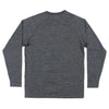 Hearth French Terry Long Sleeve Tee in Midnight Gray by Southern Marsh - Country Club Prep