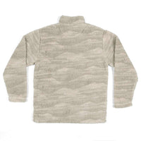 High Mesa Sherpa Pullover in Stone Brown & Tan by Southern Marsh - Country Club Prep