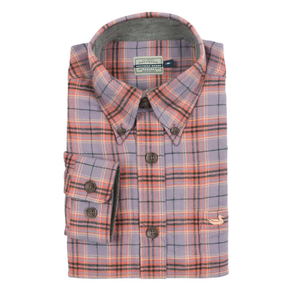 Hindman Flannel in Lavender & Peach by Southern Marsh - Country Club Prep