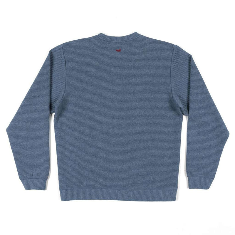 Hyannis Ridged Sweatshirt in Navy by Southern Marsh - Country Club Prep