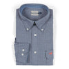 Leeward Textured Grit Shirt in Navy by Southern Marsh - Country Club Prep