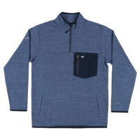 Lockhart Stretch Pullover in Washed Navy by Southern Marsh - Country Club Prep
