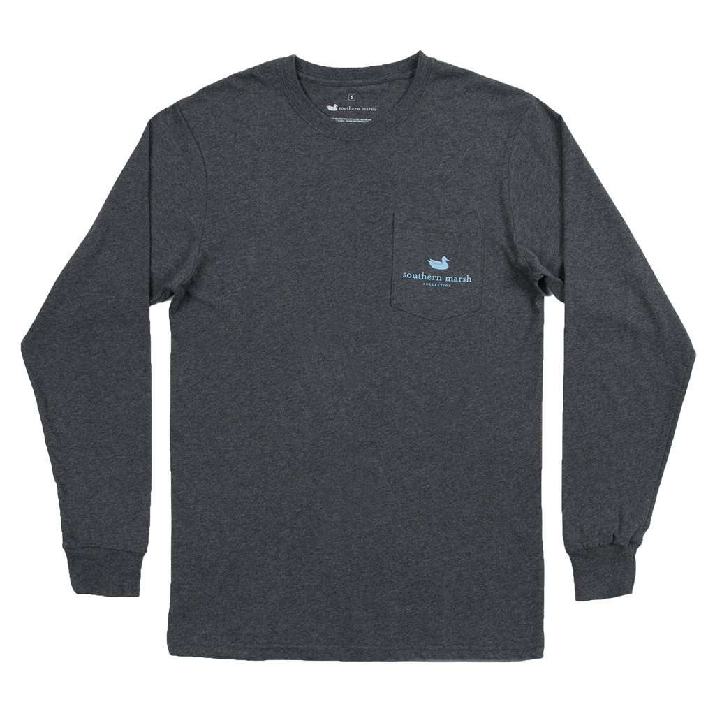 Southern Marsh Long Sleeve Ski Trip Tee in Midnight Gray – Country Club ...