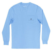 Long Sleeve Vintage Decoy Collection Tee in Breaker Blue by Southern Marsh - Country Club Prep