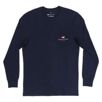 Long Sleeve Vintage Decoy Pintail Tee in Navy by Southern Marsh - Country Club Prep