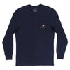 Long Sleeve Vintage Decoy Pintail Tee in Navy by Southern Marsh - Country Club Prep