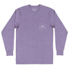 Long Sleeve Vistas Mallard Tee in Washed Iris by Southern Marsh - Country Club Prep