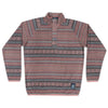Marrakesh Stripe Pullover in Burnt Taupe & Washed Red by Southern Marsh - Country Club Prep
