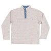 Pawleys Striped Rope Pullover in White by Southern Marsh - Country Club Prep