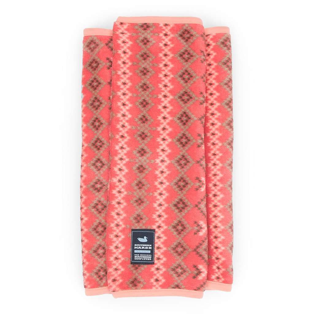 Pisgah Aztec Scarf in Washed Red by Southern Marsh - Country Club Prep