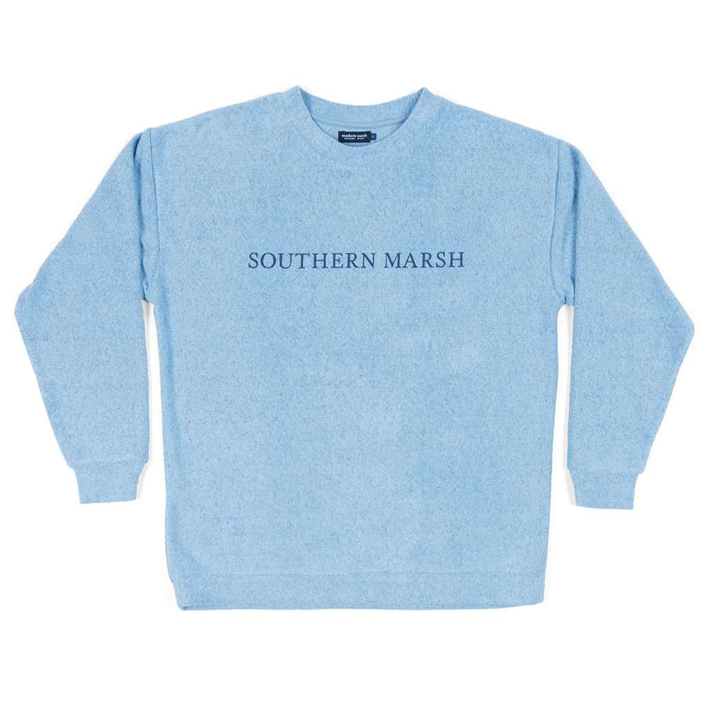 Sunday Morning Sweater in French Blue by Southern Marsh - Country Club Prep