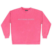 Sunday Morning Sweater in Strawberry Fizz by Southern Marsh - Country Club Prep