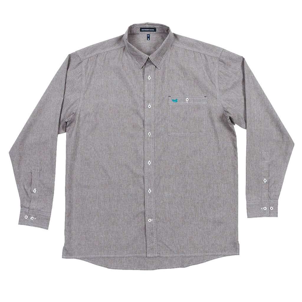 West End Performance Woven Dress Shirt in Burnt Taupe by Southern Marsh - Country Club Prep