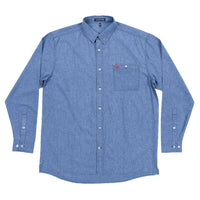 West End Performance Woven Dress Shirt in French Blue by Southern Marsh - Country Club Prep