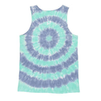 Whitling Target Tie Dye Tank in Slate and Mint by Southern Marsh - Country Club Prep