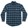 Wilshire Flannel Shirt in Navy and Green by Southern Marsh - Country Club Prep