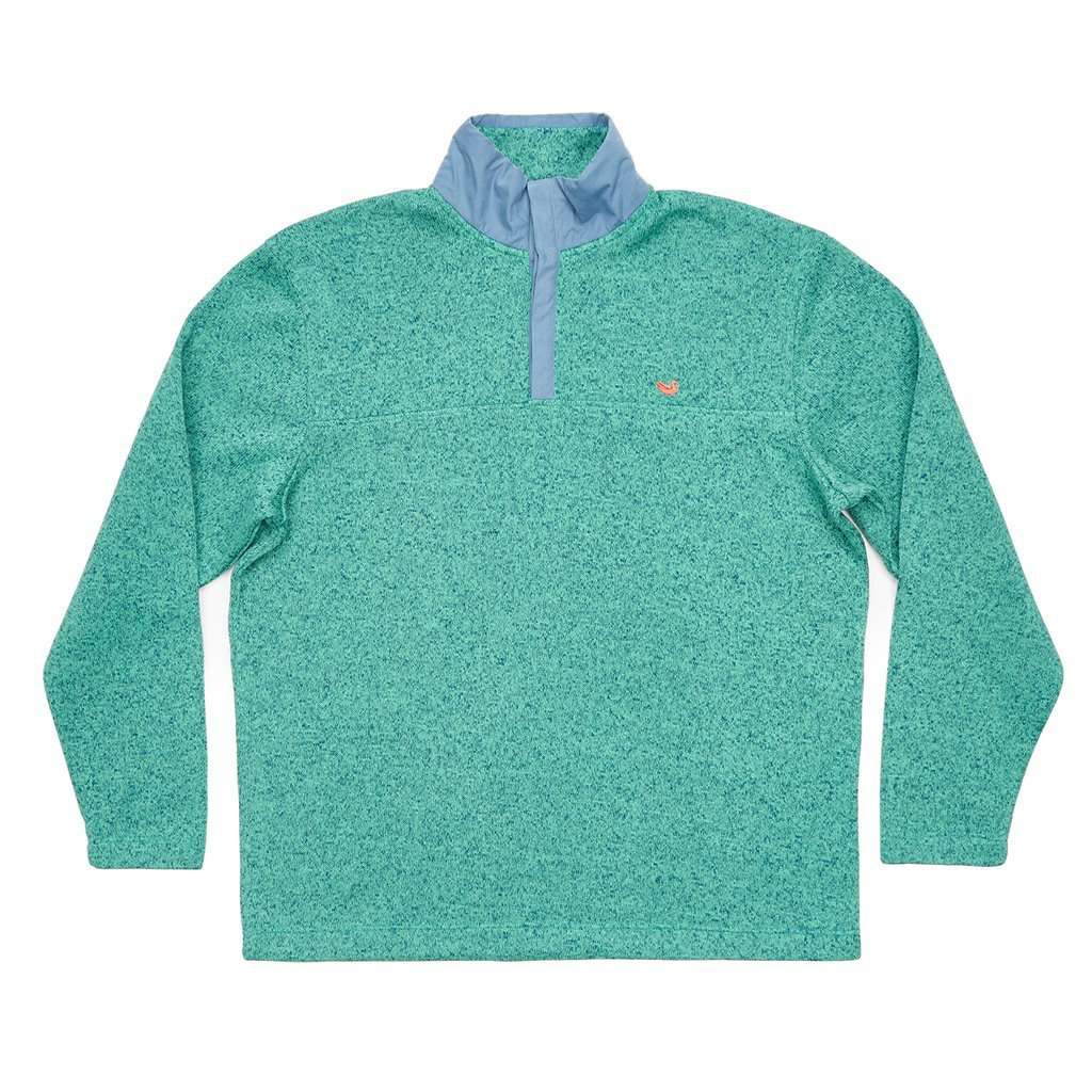 Woodford Snap Performance Pullover in Wintergreen by Southern Marsh - Country Club Prep