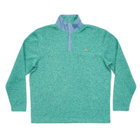 Woodford Snap Performance Pullover in Wintergreen by Southern Marsh - Country Club Prep
