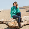 Woodford Snap Performance Pullover in Wintergreen by Southern Marsh - Country Club Prep