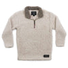 Youth Appalachian Pile Sherpa Pullover in Oatmeal by Southern Marsh - Country Club Prep