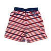 Youth Dockside Swim Trunk in Red, White & Blue by Southern Marsh - Country Club Prep