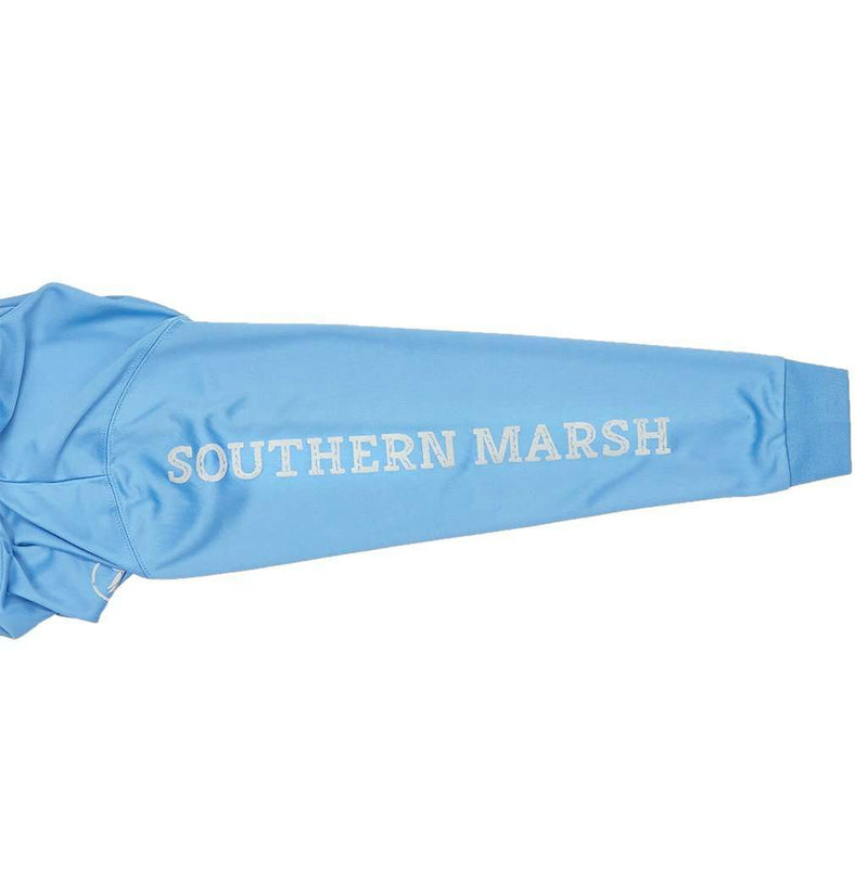 Youth FieldTec™ Fishing Team Long Sleeve Tee in Breaker Blue by Southern Marsh - Country Club Prep