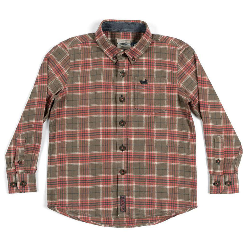 Southern Marsh Youth Hindman Flannel in Stone Brown & Tan – Country ...