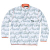 Youth North Basin Pullover in White & Gray by Southern Marsh - Country Club Prep