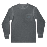 Youth SEAWASH™ Long Sleeve Tent Tee in Midnight Gray by Southern Marsh - Country Club Prep