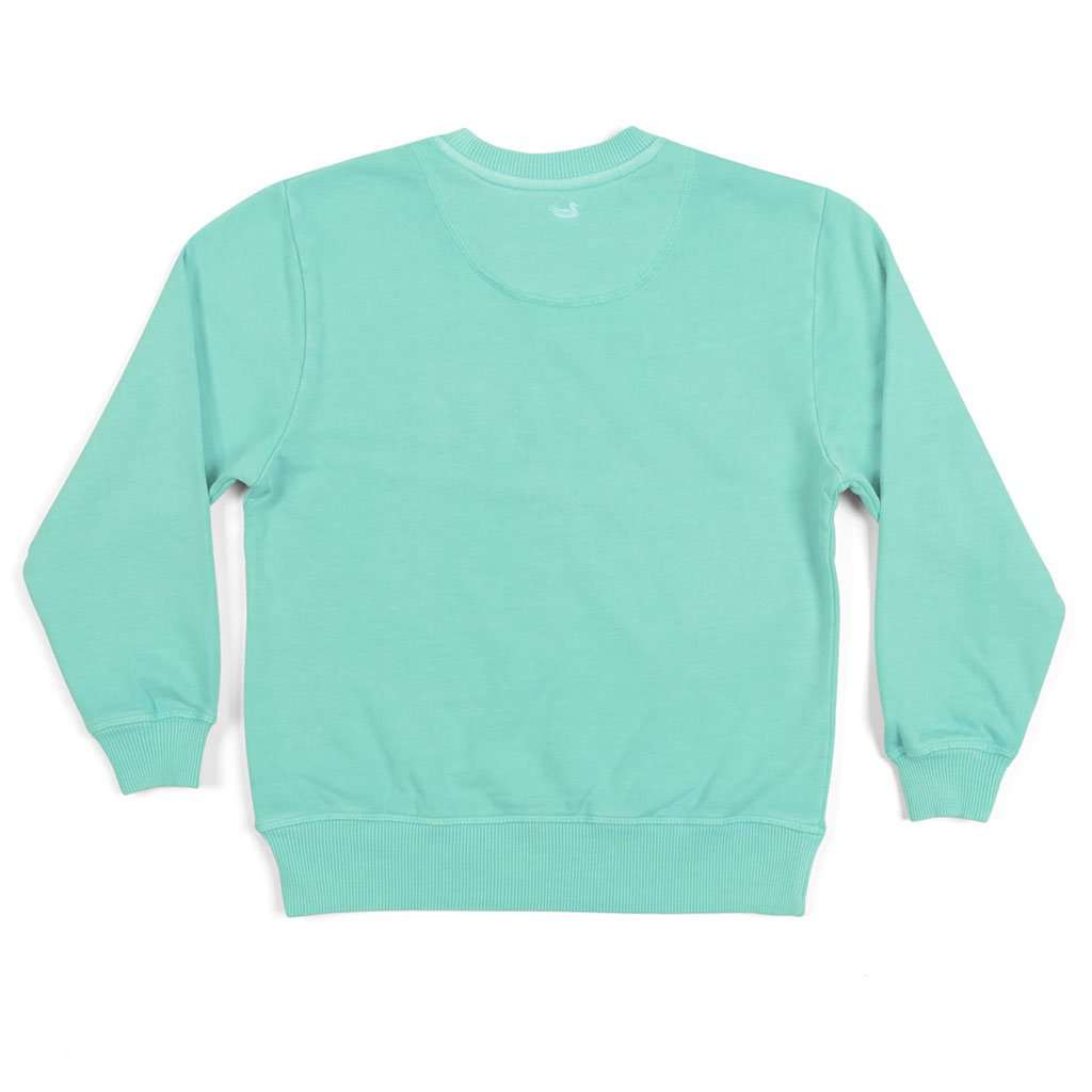 Youth SEAWASH™ Sweatshirt in Antigua Blue by Southern Marsh - Country Club Prep