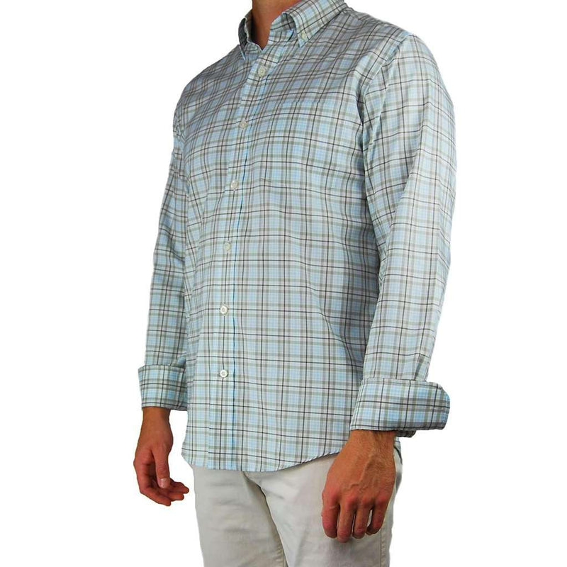 Henning Shirt in Flint Grey & Bungee Cord Plaid by Southern Proper - Country Club Prep