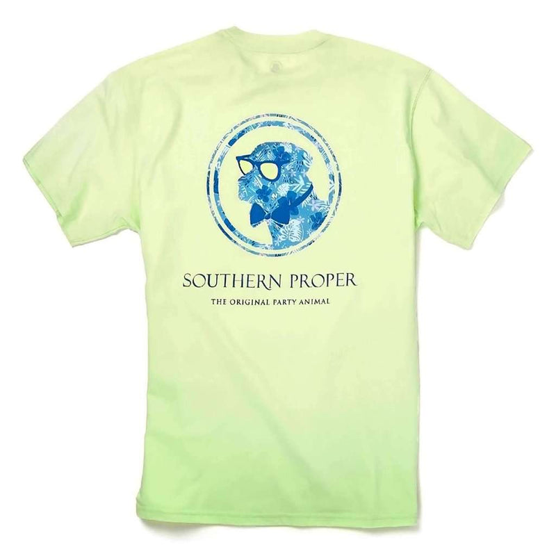 Island Dog Tee in Lime Cream by Southern Proper - Country Club Prep