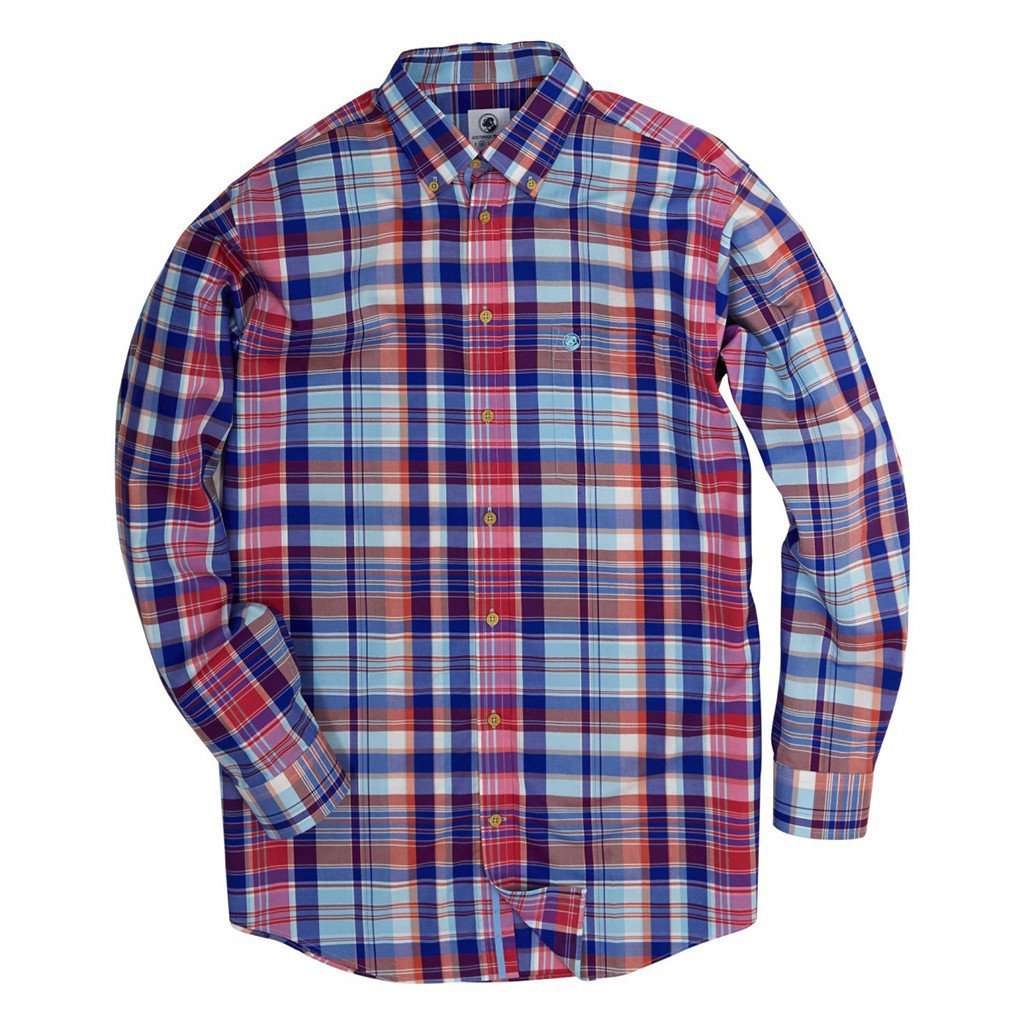 Weekend Shirt in Pool Plaid by Southern Proper - Country Club Prep