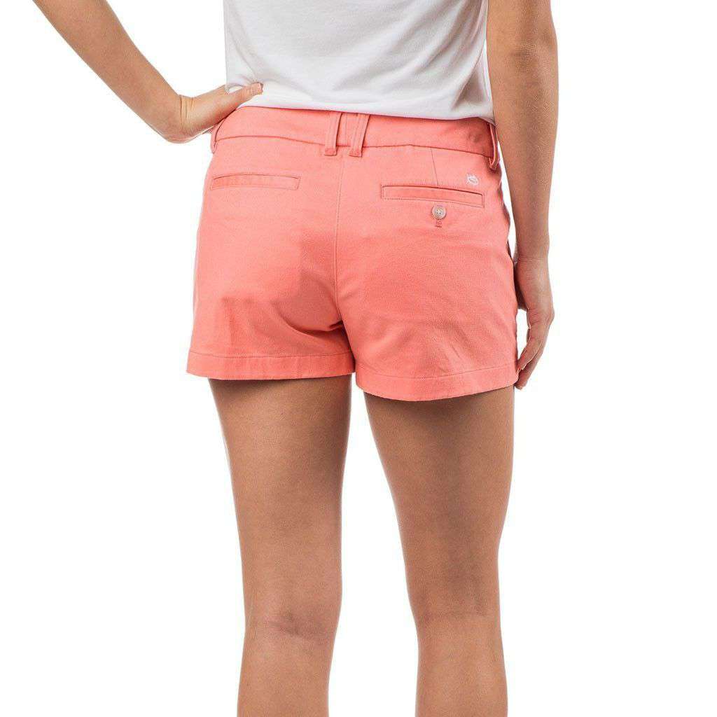 3" Leah Short in Light Coral by Southern Tide - Country Club Prep