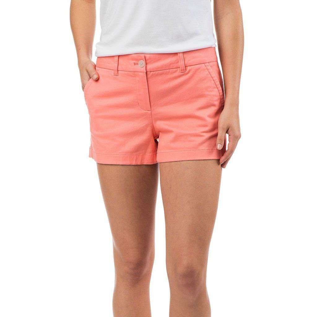 3" Leah Short in Light Coral by Southern Tide - Country Club Prep