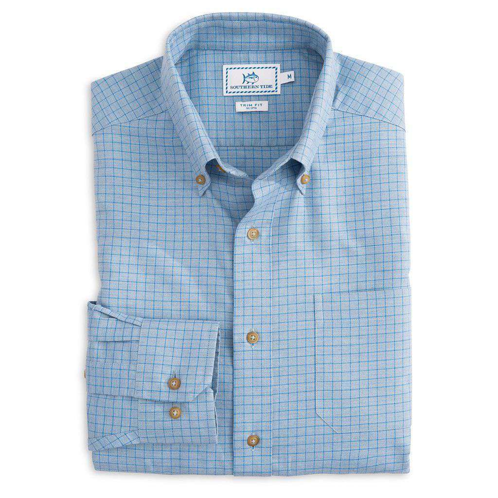 Alcott Pass Check Sport Shirt in Tsunami Grey by Southern Tide - Country Club Prep