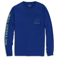 Astro Navigation Long Sleeve Tee Shirt in Blue Cove by Southern Tide - Country Club Prep