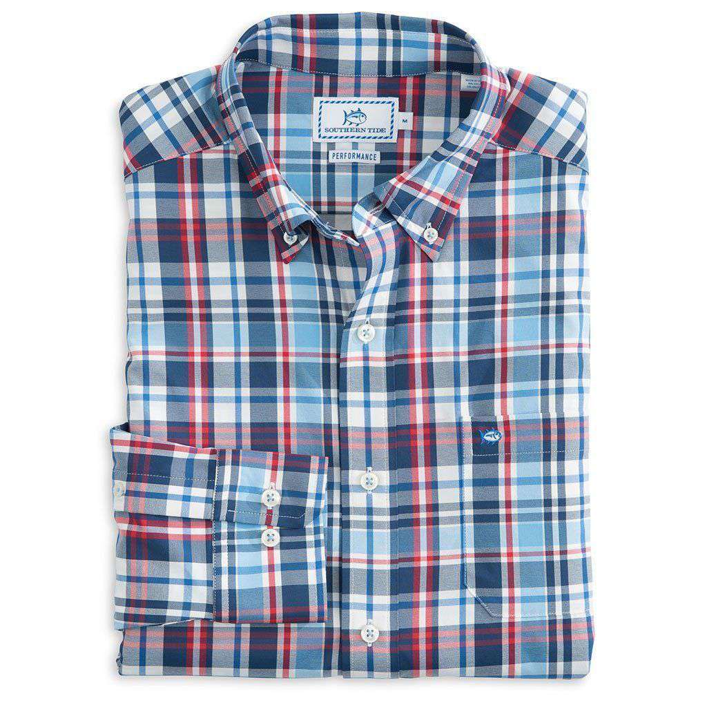 BBQ Plaid Intercoastal Performance Shirt by Southern Tide - Country Club Prep