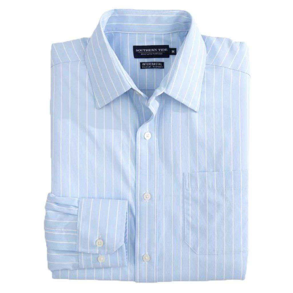 Backrush Stripe Brrrº Intercoastal Performance Shirt by Southern Tide - Country Club Prep