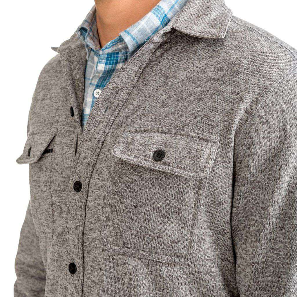 Benjies Shacket in Polarized Grey by Southern Tide - Country Club Prep