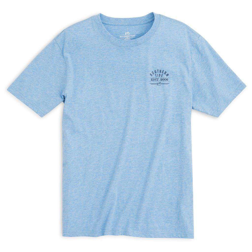 Bourbon Bottle T-Shirt in Ocean Channel by Southern Tide - Country Club Prep