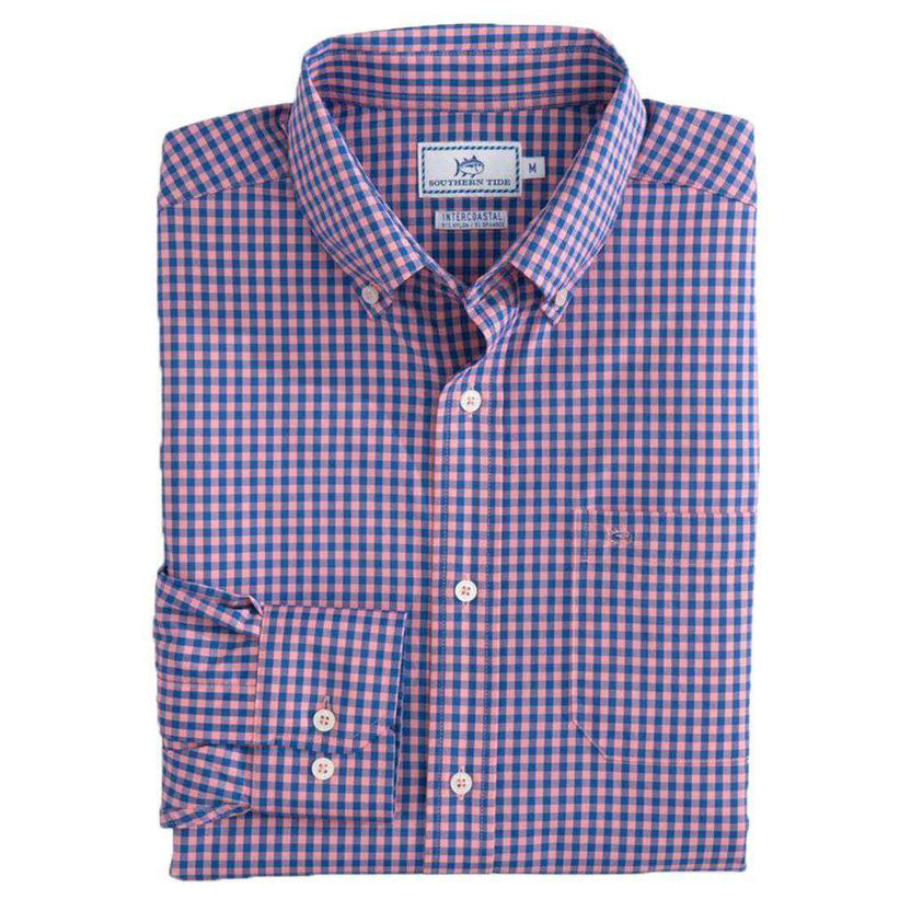 Coastal Cotton youth regatta gingham LS sport shirt main image 1